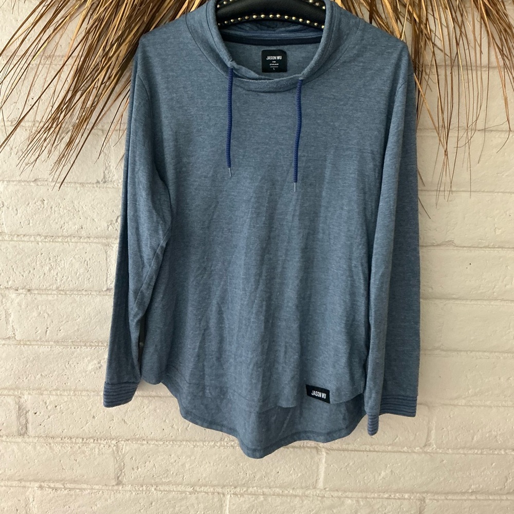 Jason Wu Blue Long Sleeve Hoodie